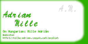 adrian mille business card