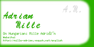 adrian mille business card